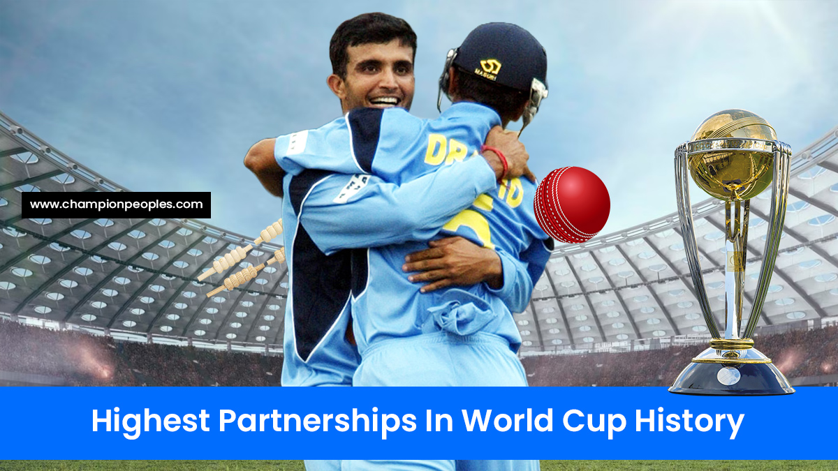 Highest Partnerships In ODI World Cup History ChampionPeoples
