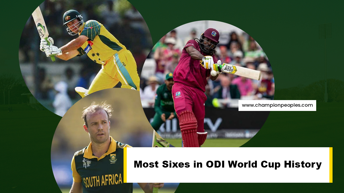 Most Sixes in ODI World Cup History